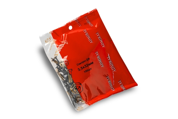 Саморез ДФ 3,5 х 32мм ADMIRAL фас. 1уп=100шт/(Вес~145гр)/1ящ=70уп - Адмирал - Оптовые поставки строительных материалов от производителя