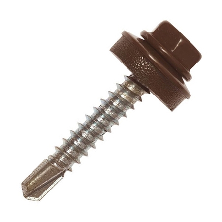 Саморез кров. 5,5 Х 25 RAL 8017 темно-корич ADMIRAL ПРОМ 3500 шт - Адмирал - Оптовые поставки строительных материалов от производителя