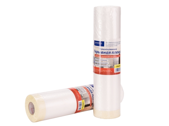 Пленка защитная белая ADMIRAL STARS с ручкой 1800мм*20м 9мкм, уп/30рул выс 250мм - Адмирал - Оптовые поставки строительных материалов от производителя Пленка защитная белая ADMIRAL STARS с ручкой 1800мм*20м 9мкм, уп/30рул выс 250мм - Адмирал - Оптовые поставки строительных материалов от производителя
