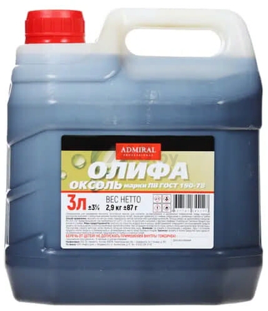 Олифа ( 3л) Адмирал - Адмирал - Оптовые поставки строительных материалов от производителя Олифа ( 3л) Адмирал - Адмирал - Оптовые поставки строительных материалов от производителя