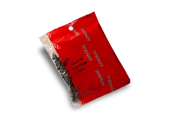 Саморез МФК 3,5 х 11мм ADMIRAL фас. 1уп=100шт/(Вес~90гр)/1ящ=120уп - Адмирал - Оптовые поставки строительных материалов от производителя