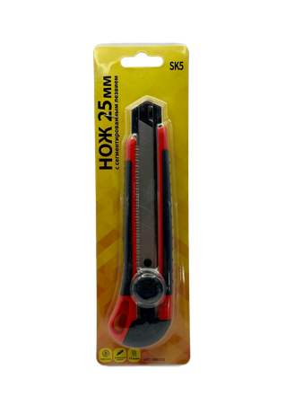 Нож 25мм усиленный корпус винтовой фиксатор+2лезвия ADMIRAL 1уп/48шт - Адмирал - Оптовые поставки строительных материалов от производителя