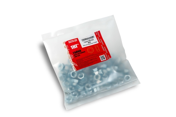 Гайка DIN 934 М24 шестигран Zn ADMIRAL 1уп=1кг(+/-6%)~11шт, 1ящ=20уп - Адмирал - Оптовые поставки строительных материалов от производителя