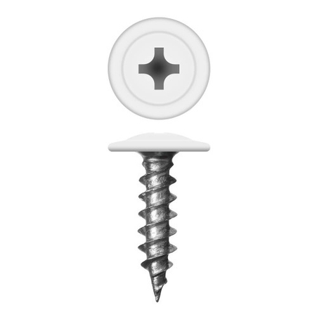 Саморез МЦП 4,2 х 16мм RAL 9003 белый АДМИРАЛ ш.б. 500шт/ящ 5000шт - Адмирал - Оптовые поставки строительных материалов от производителя