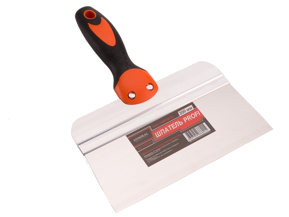 Шпатель фасад.нерж 200мм ADMIRAL двухкомп. ручка 1/12/60 - Адмирал - Оптовые поставки строительных материалов от производителя