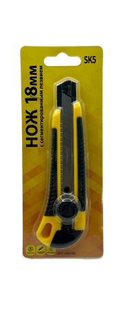 Нож 18мм усиленный корпус винтовой фиксатор+2лезвия ADMIRAL 1уп/144 шт - Адмирал - Оптовые поставки строительных материалов от производителя